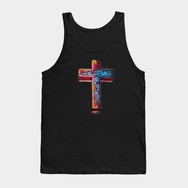 JESUS SAVES Tank Top by FTLOG